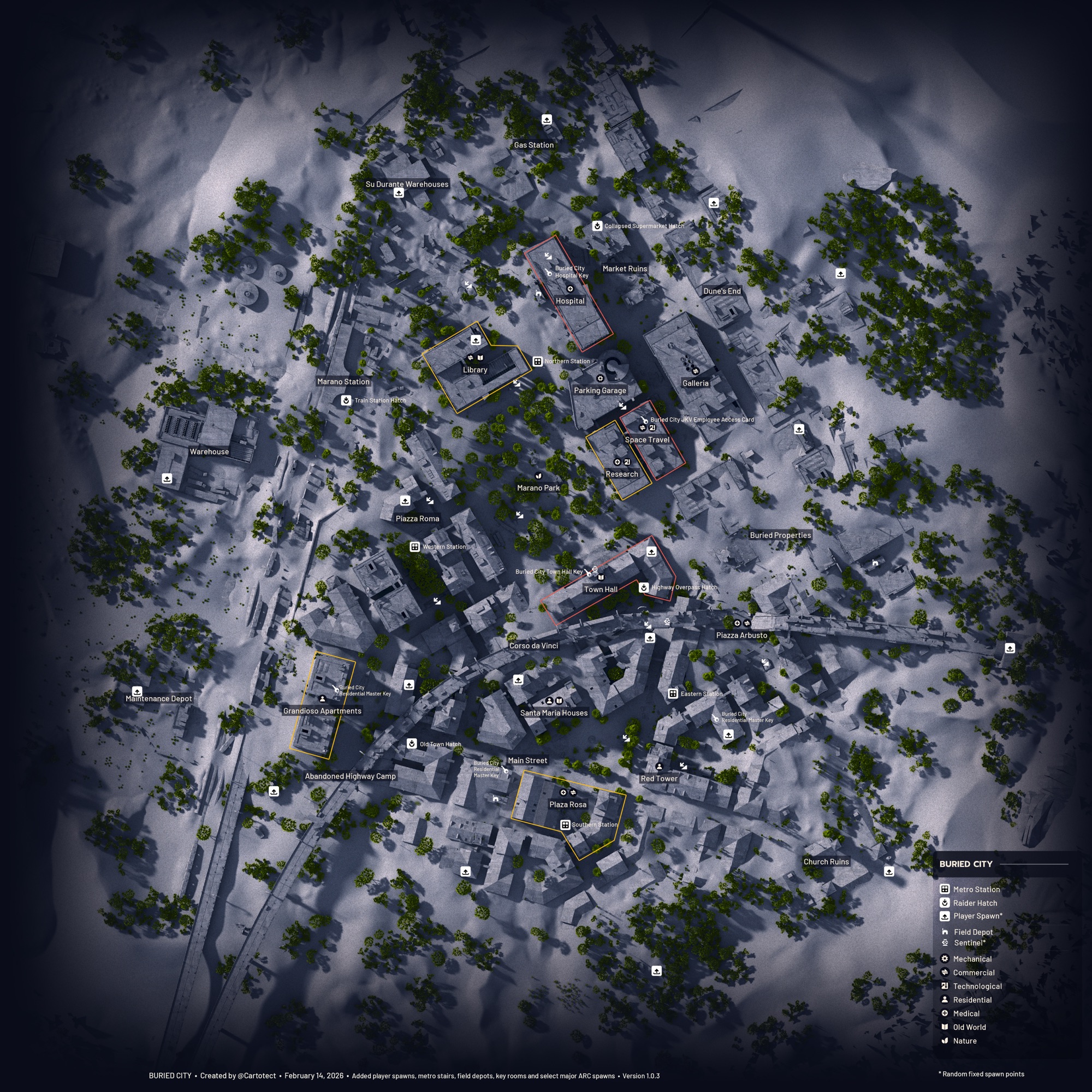 Buried City Map